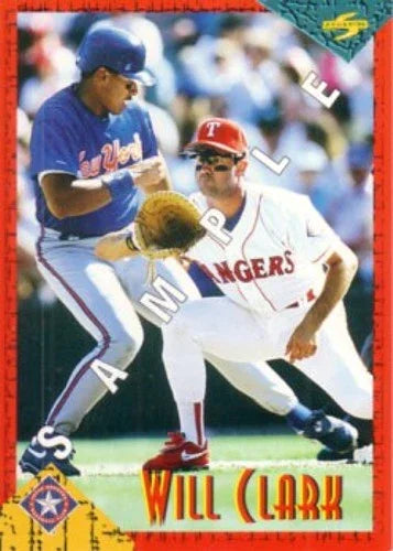 Will Clark Texas Rangers 1994 Score Rookie Traded promo or sample card - AutographsForSale.com