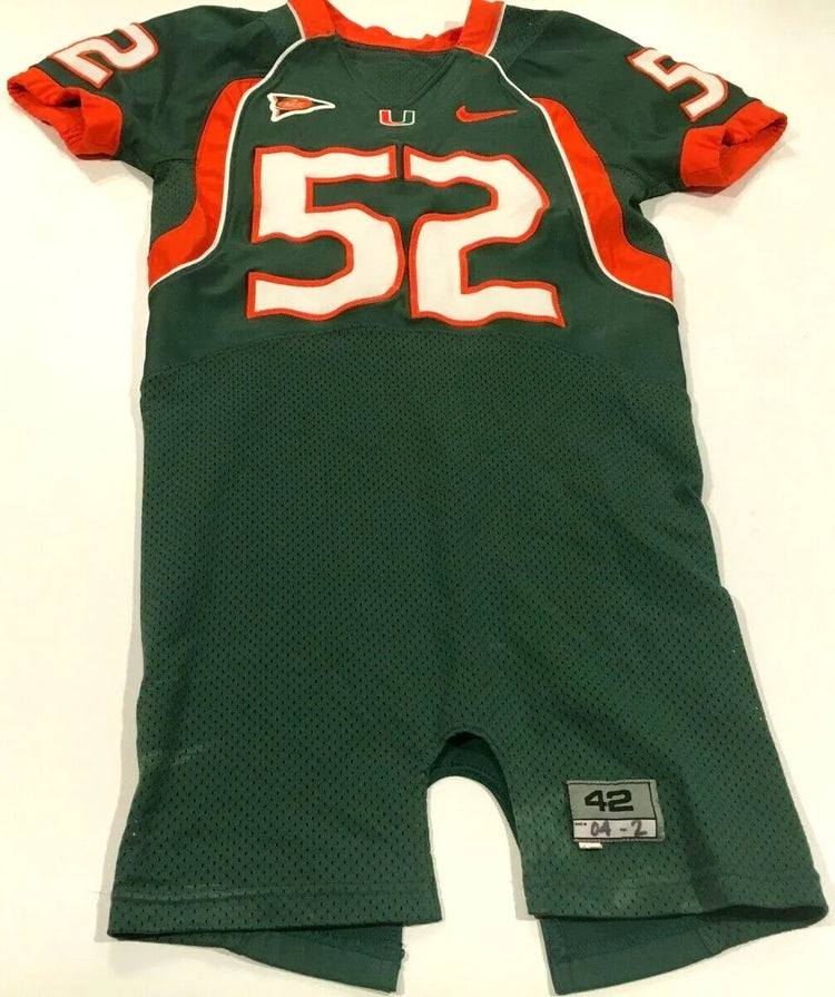 Tavares Gooden Miami Hurricanes 2004 Nike game worn jersey - AutographsForSale.com