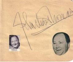 William Demarest & John Charles Thomas signed autograph album book page - AutographsForSale.com