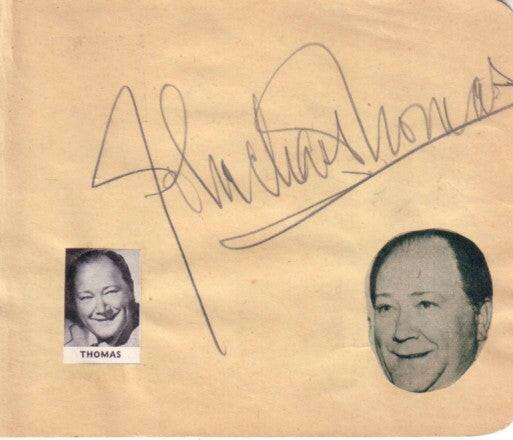 William Demarest and John Charles Thomas autographed autograph album or book page - AutographsForSale.com