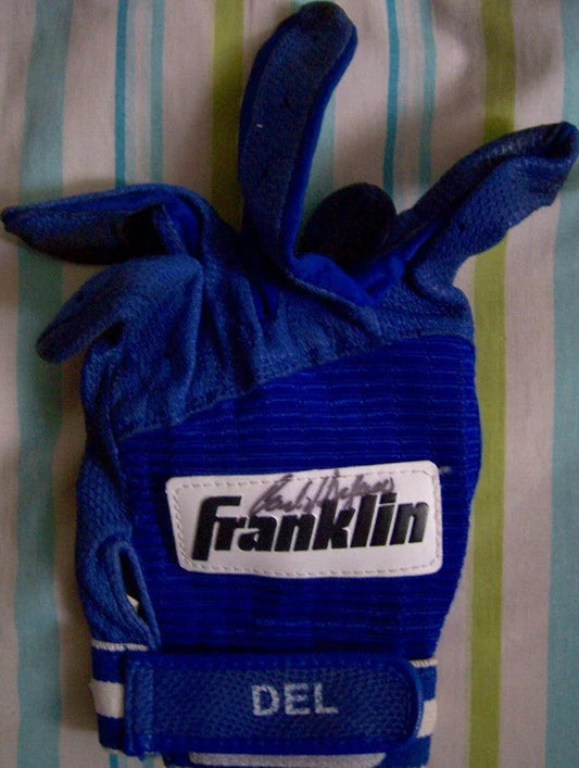 Carlos Delgado signed Blue Jays game used Franklin batting glove - AutographsForSale.com