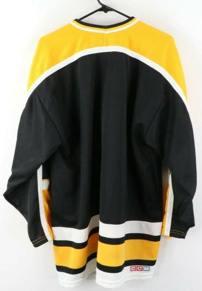 Boston Bruins Authentic CCM black 1990s Blank Replica jersey Like New - AutographsForSale.com
