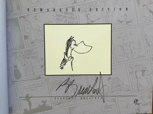 Berke Breathed autographed Outland Complete Library book (OPUS remarqued) #69/100 - AutographsForSale.com