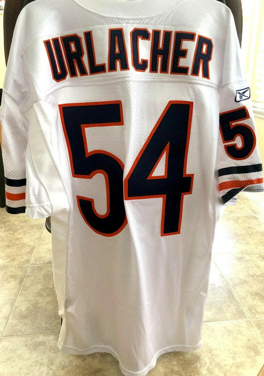 Brian Urlacher Chicago Bears Reebok game model stitched white jersey NEW - AutographsForSale.com