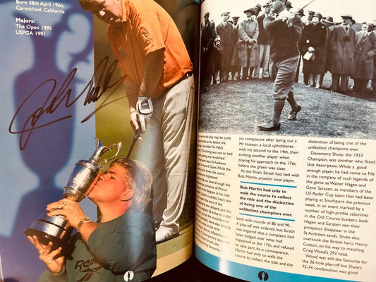 2005 British Open golf program autographed by 13 John Daly Sergio Garcia Padraig Harrington Mark O'Meara - AutographsForSale.com