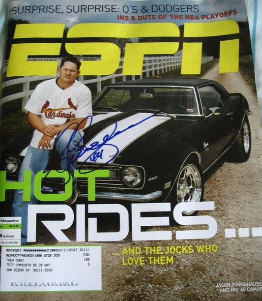 Jason Isringhausen signed St Louis Cardinals 2005 ESPN magazine - AutographsForSale.com
