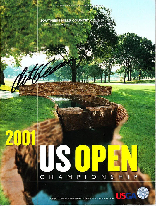 Retief Goosen autographed 2001 US Open golf program - AutographsForSale.com