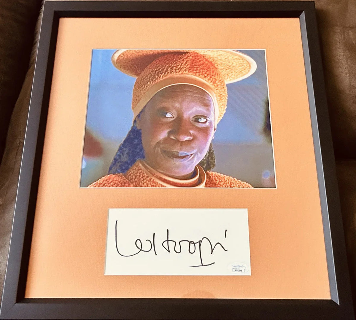 Whoopi Goldberg autograph framed with Guinan Star Trek 8x10 photo JSA - AutographsForSale.com
