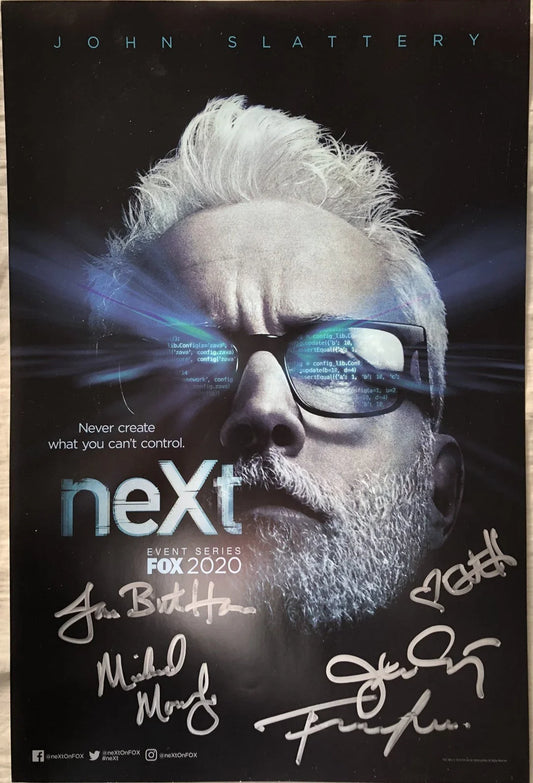 NEXT cast signed 2019 SDCC poster Fernanda Andrade Eve Harlow Michael Mosley John Slattery - AutographsForSale.com