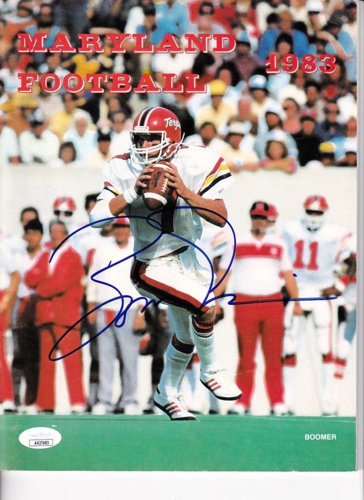 Boomer Esiason signed Maryland Football 1983 media guide JSA - AutographsForSale.com