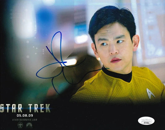 John Cho autographed Sulu Star Trek 8x10 movie photo JSA - AutographsForSale.com