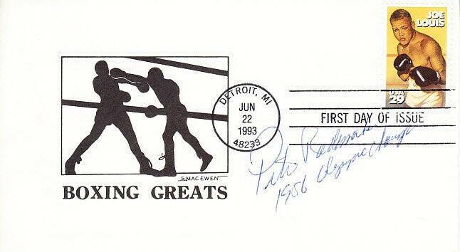 Pete Rademacher signed 1993 Joe Louis 1st Day cover w/ 1956 Olympic Champ - AutographsForSale.com