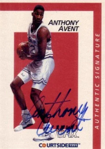Anthony Avent certified signed Seton Hall 1991 Courtside card - AutographsForSale.com