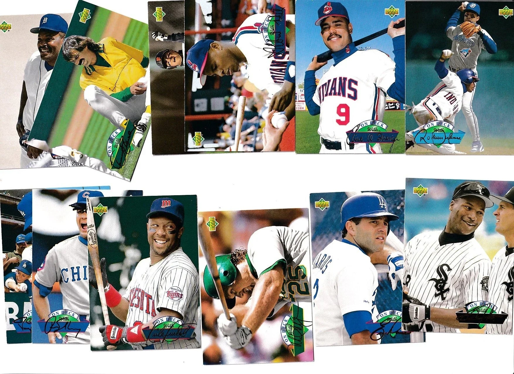 1993 Upper Deck On Deck partial insert card set Bo Jackson Kirby Puckett Ryne Sandberg - AutographsForSale.com