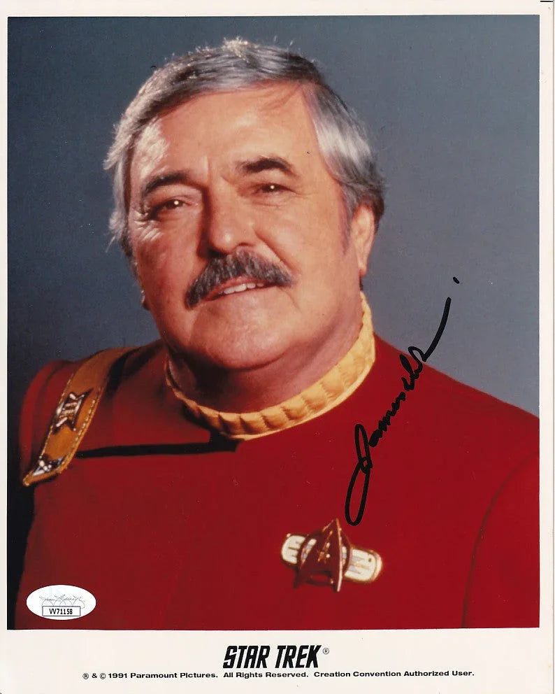 James Doohan signed Star Trek 6 Undiscovered Country 8x10 movie photo JSA - AutographsForSale.com
