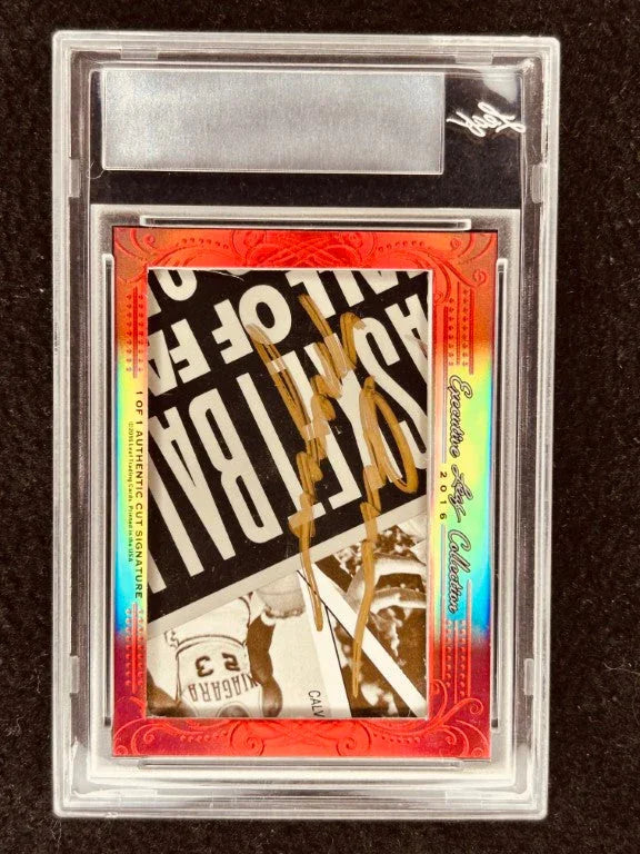 Bill Walton and Ann Meyers 2016 Leaf Masterpiece Cut Signature certified autograph card 1/1 JSA UCLA - AutographsForSale.com