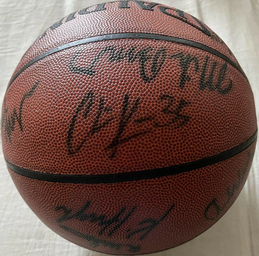 2007-08 Los Angeles Clippers team autographed NBA basketball Elton Brand Chris Kaman - AutographsForSale.com