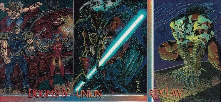 1993 Image Comics Wizard Series 3 3 promo cards (Doom’s IV Ripclaw Union) - AutographsForSale.com