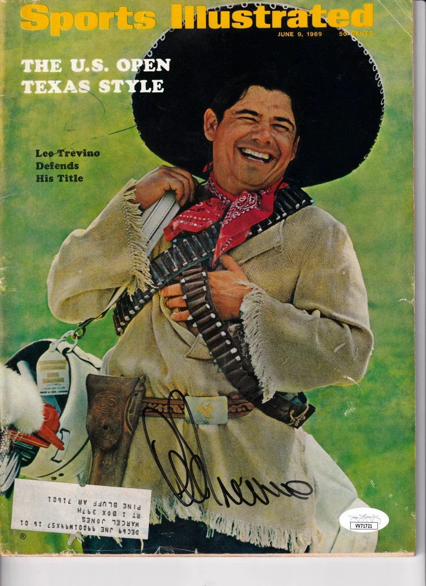 Lee Trevino signed 1969 US Open Sports Illustrated magazine JSA - AutographsForSale.com