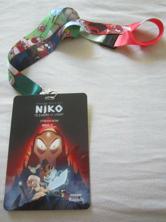 Danger & Eggs Niko & Sword of Light 2017 SDCC lanyard & badge - AutographsForSale.com