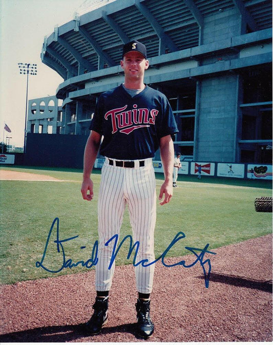 David McCarty autographed Minnesota Twins 8x10 photo - AutographsForSale.com
