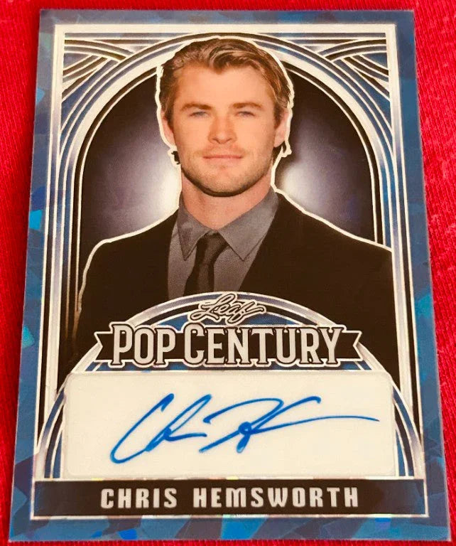 Chris Hemsworth certified signed 2024 Leaf Pop Century card 1/1 Avengers Thor - AutographsForSale.com