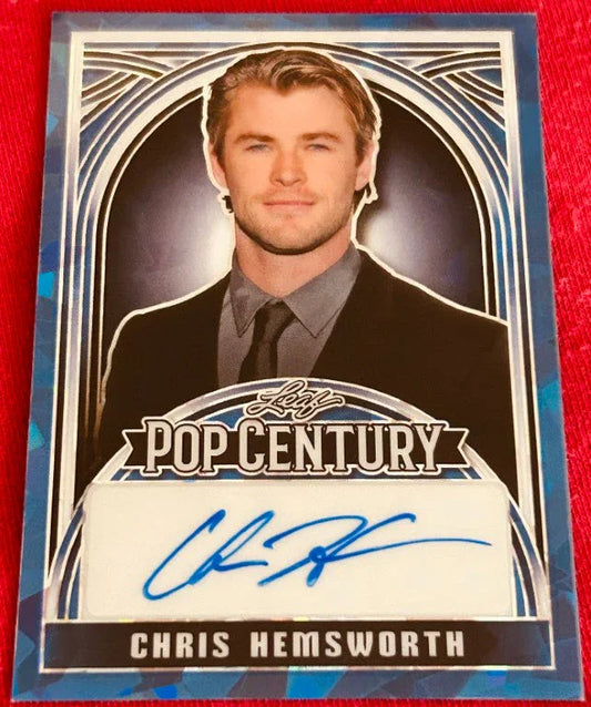 Chris Hemsworth certified signed 2024 Leaf Pop Century card 1/1 Avengers Thor - AutographsForSale.com