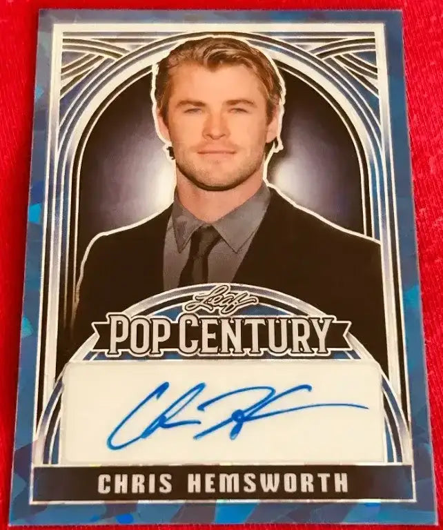 Chris Hemsworth certified signed 2024 Leaf Pop Century card 1/1 Avengers Thor - AutographsForSale.com