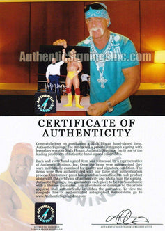 Hulk Hogan signed Wrestlemania 16x20 poster or photo w/ Muhammad Ali - AutographsForSale.com