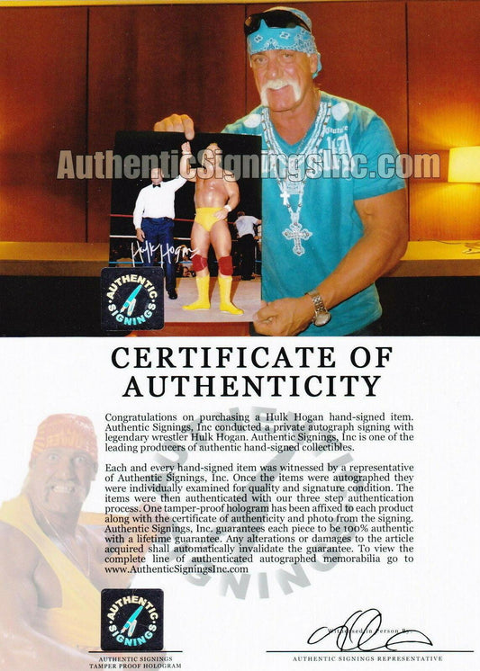 Hulk Hogan signed Wrestlemania 16x20 poster or photo w/ Muhammad Ali - AutographsForSale.com