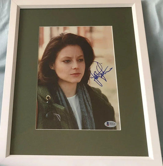 Jodie Foster signed Silence of Lambs movie photo framed BAS certified - AutographsForSale.com