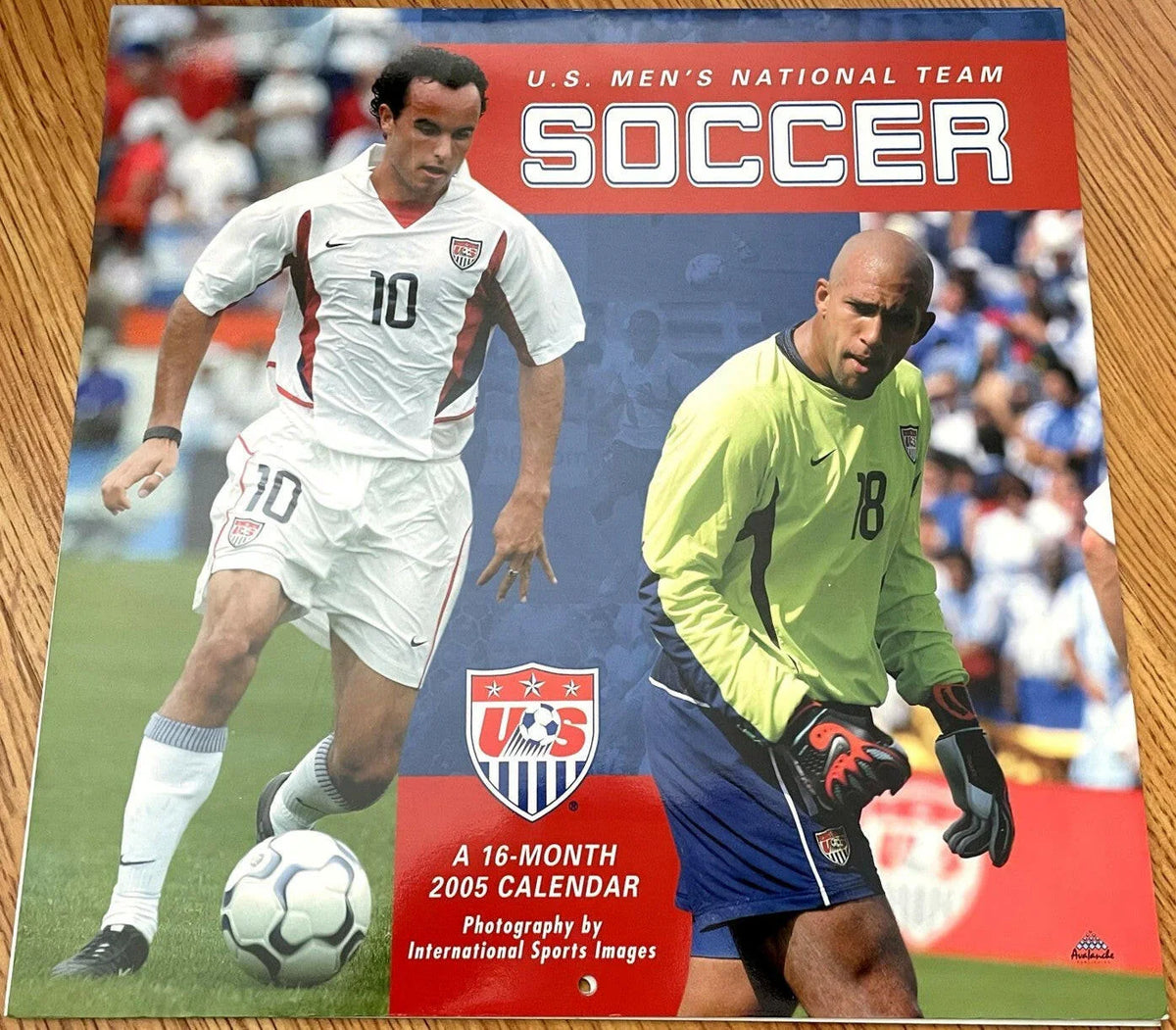 2005 US Soccer calendar Landon Donovan Tim Howard cover - AutographsForSale.com