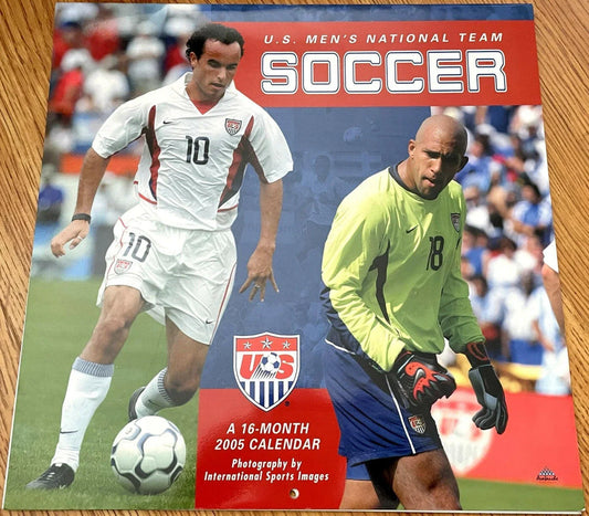 2005 US Soccer calendar (Landon Donovan and Tim Howard cover) - AutographsForSale.com