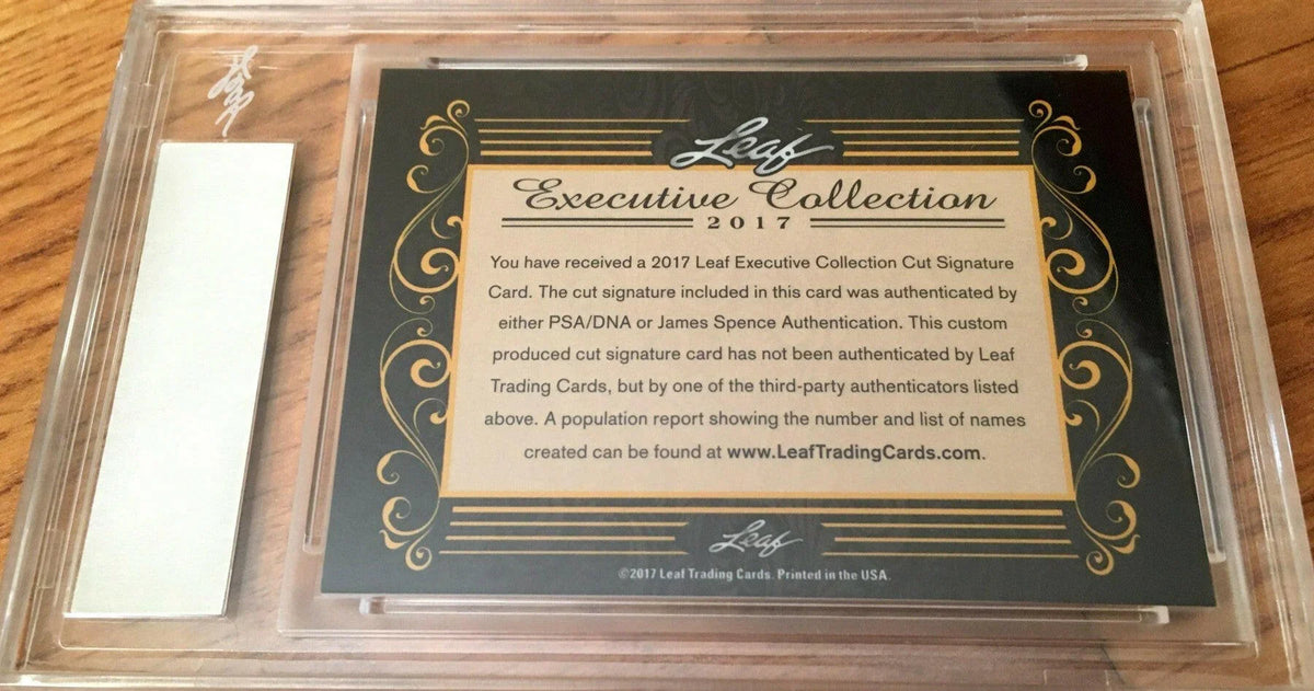 Ingemar Johansson 2017 Leaf Masterpiece Cut Signature certified autograph card boxing 1/1 JSA - AutographsForSale.com