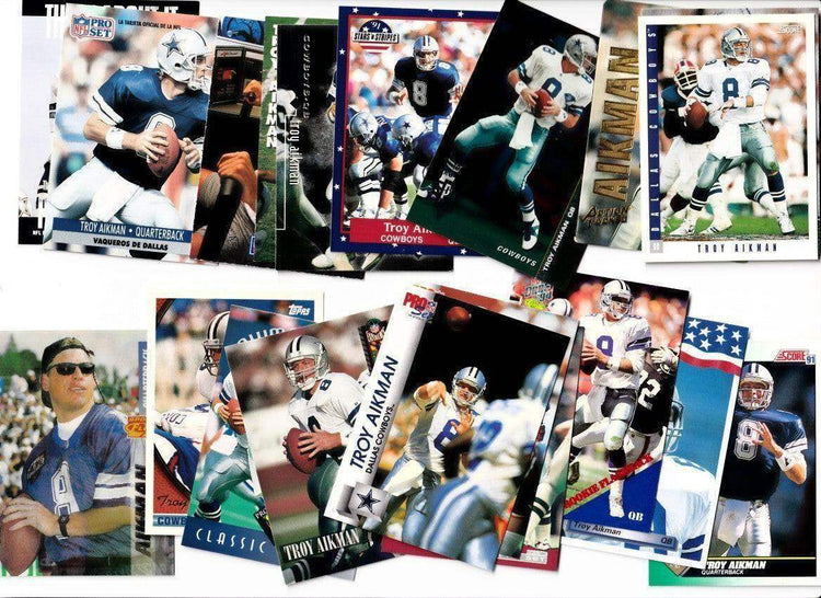 20 Troy Aikman Dallas Cowboys 90s cards inserts Oddballs 1993 Score Ore Ida - AutographsForSale.com
