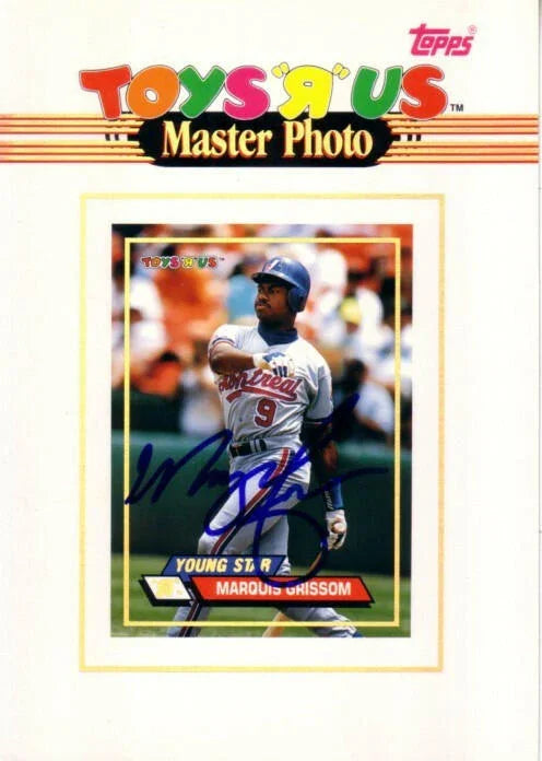 Marquis Grissom signed Expos 1993 Stadium Club Toys R Us Master Photo card - AutographsForSale.com
