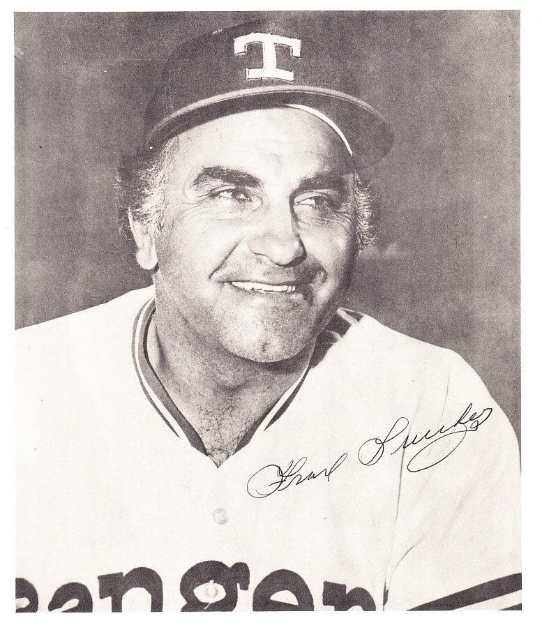 Frank Lucchesi autographed Texas Rangers 8x9 photo - AutographsForSale.com