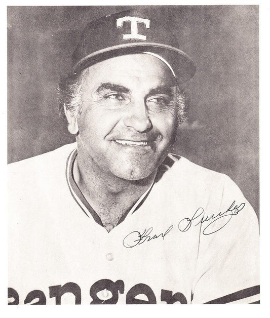 Frank Lucchesi autographed Texas Rangers 8x9 photo - AutographsForSale.com