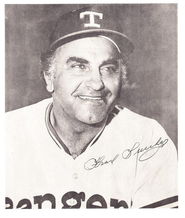 Frank Lucchesi autographed Texas Rangers 8x9 photo - AutographsForSale.com