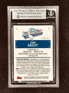 Luke Lucas Bailey 2008 AFLAC Bowman RC BGS 9 MT - AutographsForSale.com