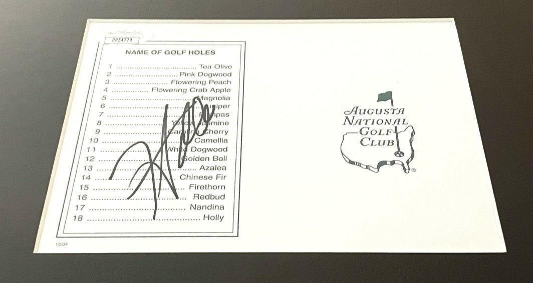 Hideki Matsuyama signed Augusta scorecard framed 2021 Masters Champ cover JSA - AutographsForSale.com