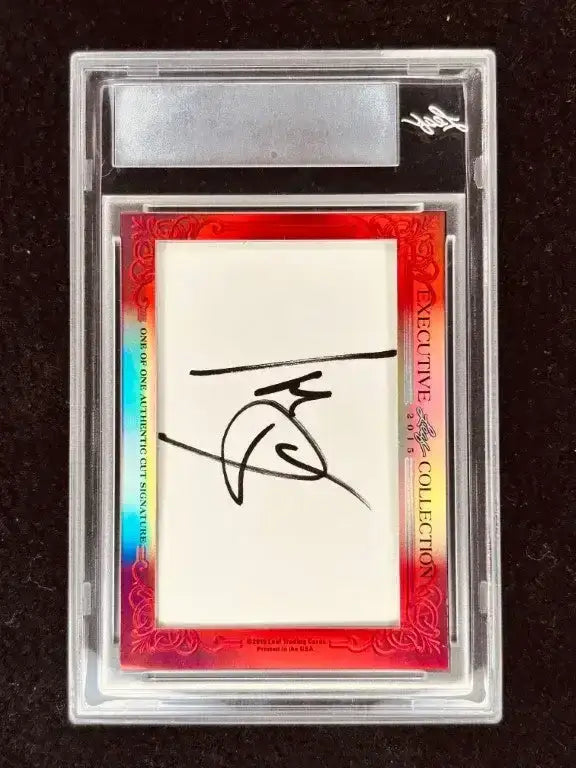 Rascal Flatts 2015 Leaf Cut Signature certified signed card 1/1 Jay DeMarcus Gary Levox Joe Don Rooney JSA - AutographsForSale.com