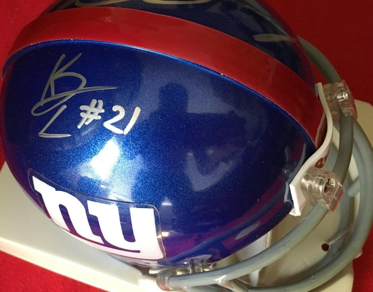 Jason Pierre-Paul & Kenny Phillips signed NY Giants mini helmet JSA - AutographsForSale.com