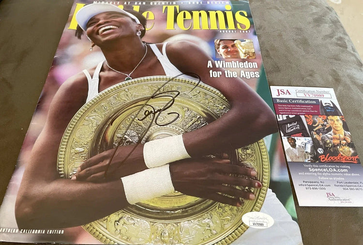 Venus Williams autographed 2007 Inside Tennis magazine JSA - AutographsForSale.com