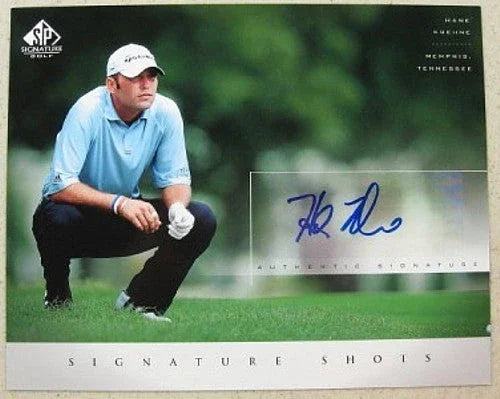 Hank Kuehne certified signed 2004 Upper Deck SP Signature golf 8x10 card - AutographsForSale.com