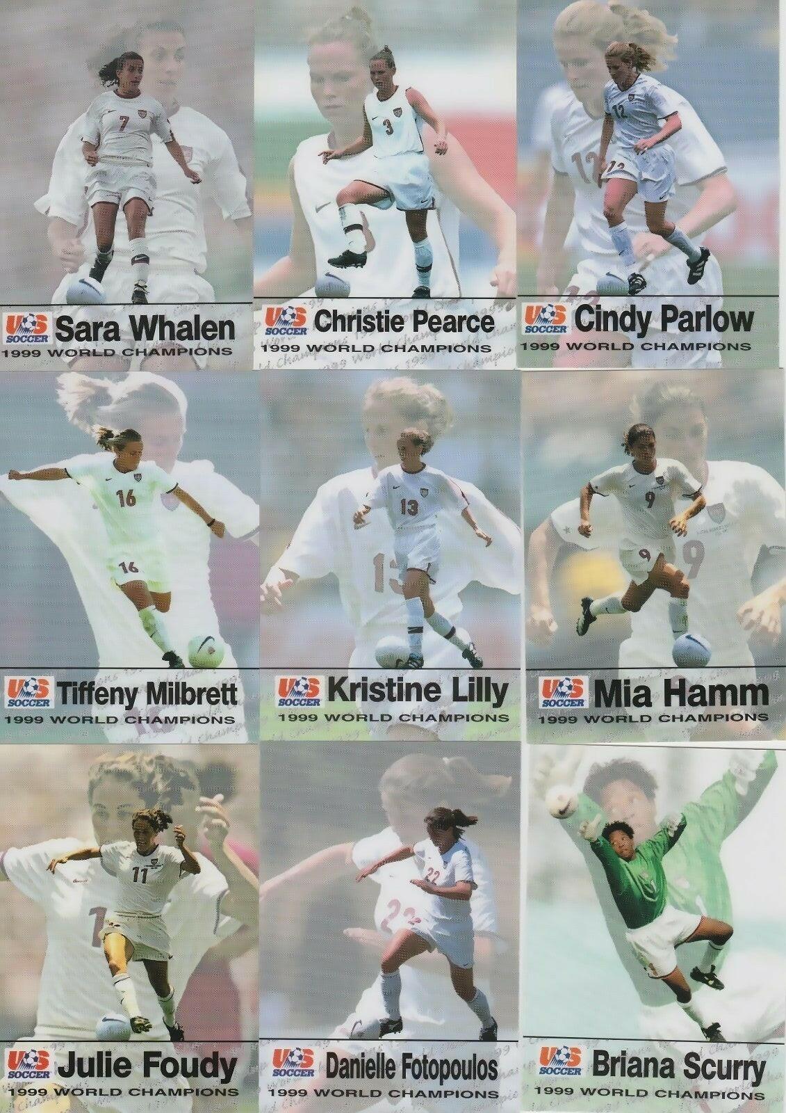 1999 US Women’s World Cup Champions team Roox Premier 6 card Pack USWNT - AutographsForSale.com