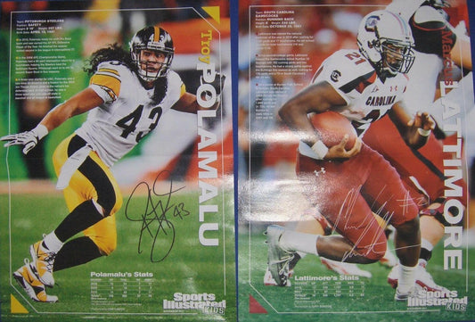 Aaron Rodgers Green Bay Packers 2011 Sports Illustrated for Kids magazine (Troy Polamalu poster) - AutographsForSale.com