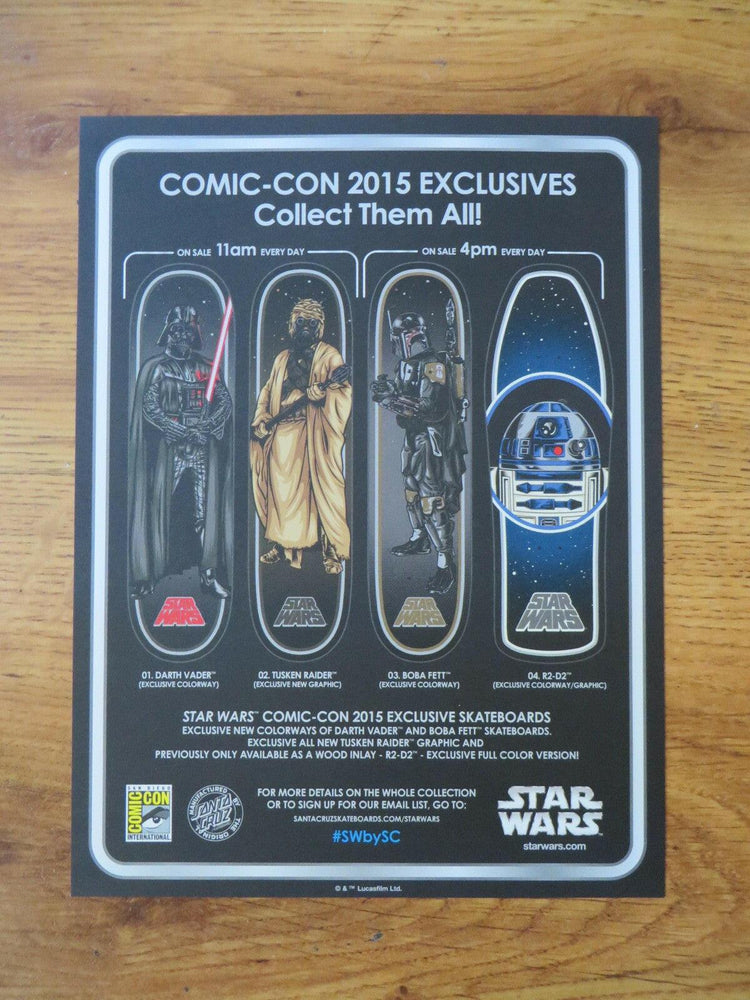 Star Wars R2-D2 art 2015 Comic-Con 9x12 mini poster print - AutographsForSale.com