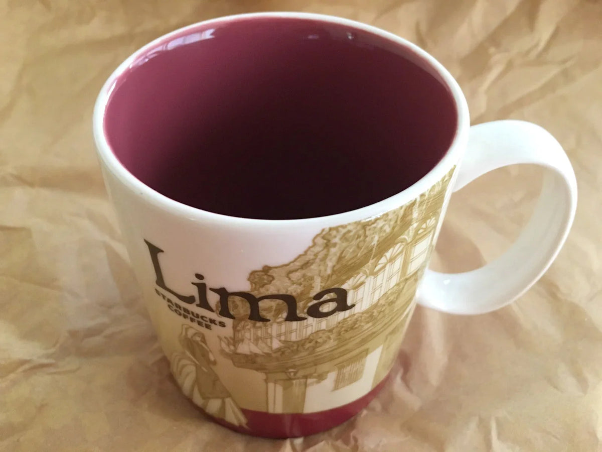Starbucks 2008 Global Icon Series Lima Peru 16 ounce collector coffee mug NEW - AutographsForSale.com