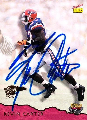 Kevin Carter signed Florida Gators 1995 Signature Rookies card - AutographsForSale.com